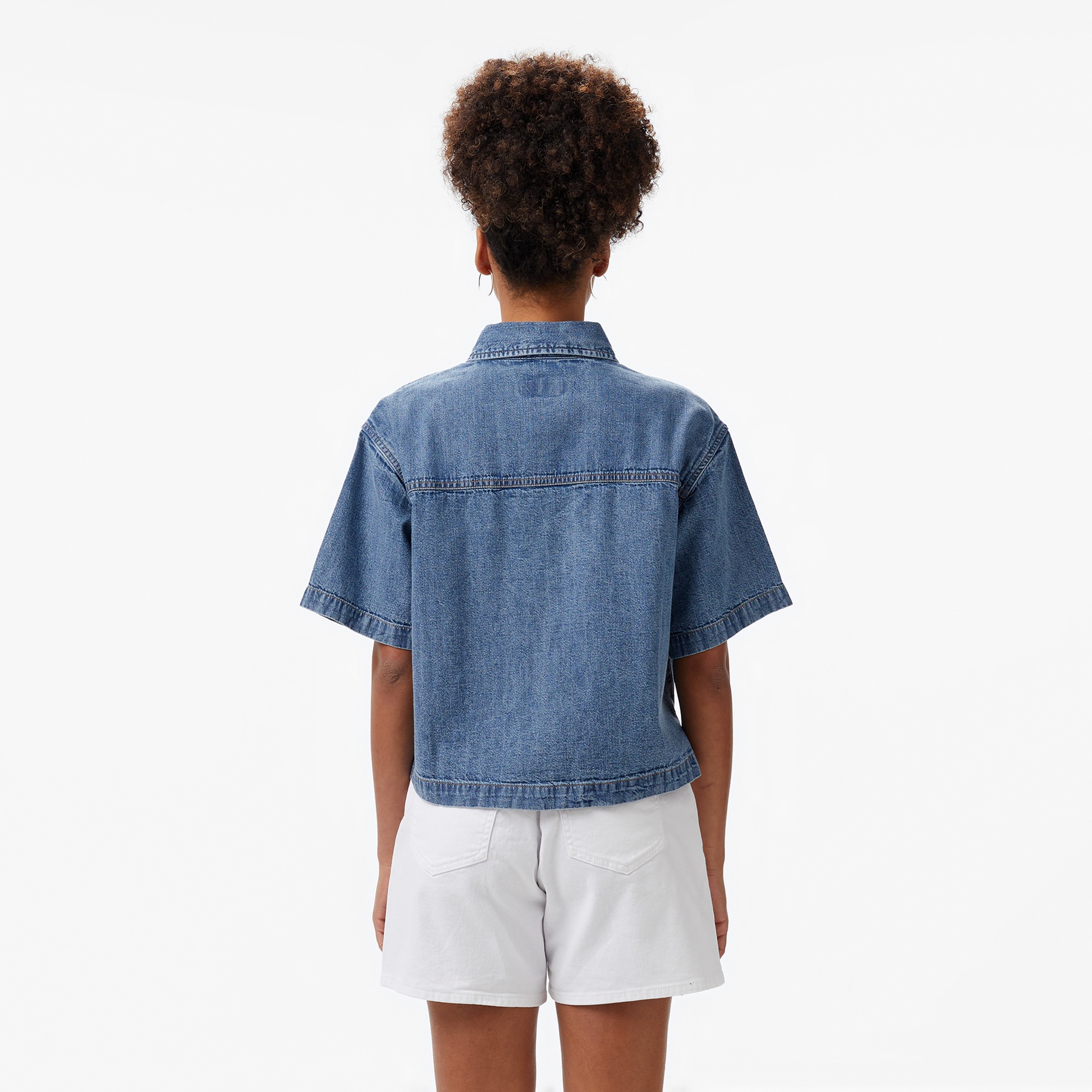 Guess Kadın Mavi Gömlek