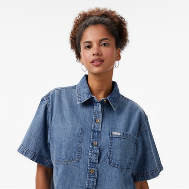  Guess Kadın Mavi Gömlek