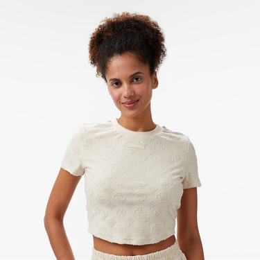  Guess Peony Jacquard Knit  Kadın Renkli T-Shirt