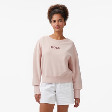  Boss Elay Kadın Pembe Sweatshirt
