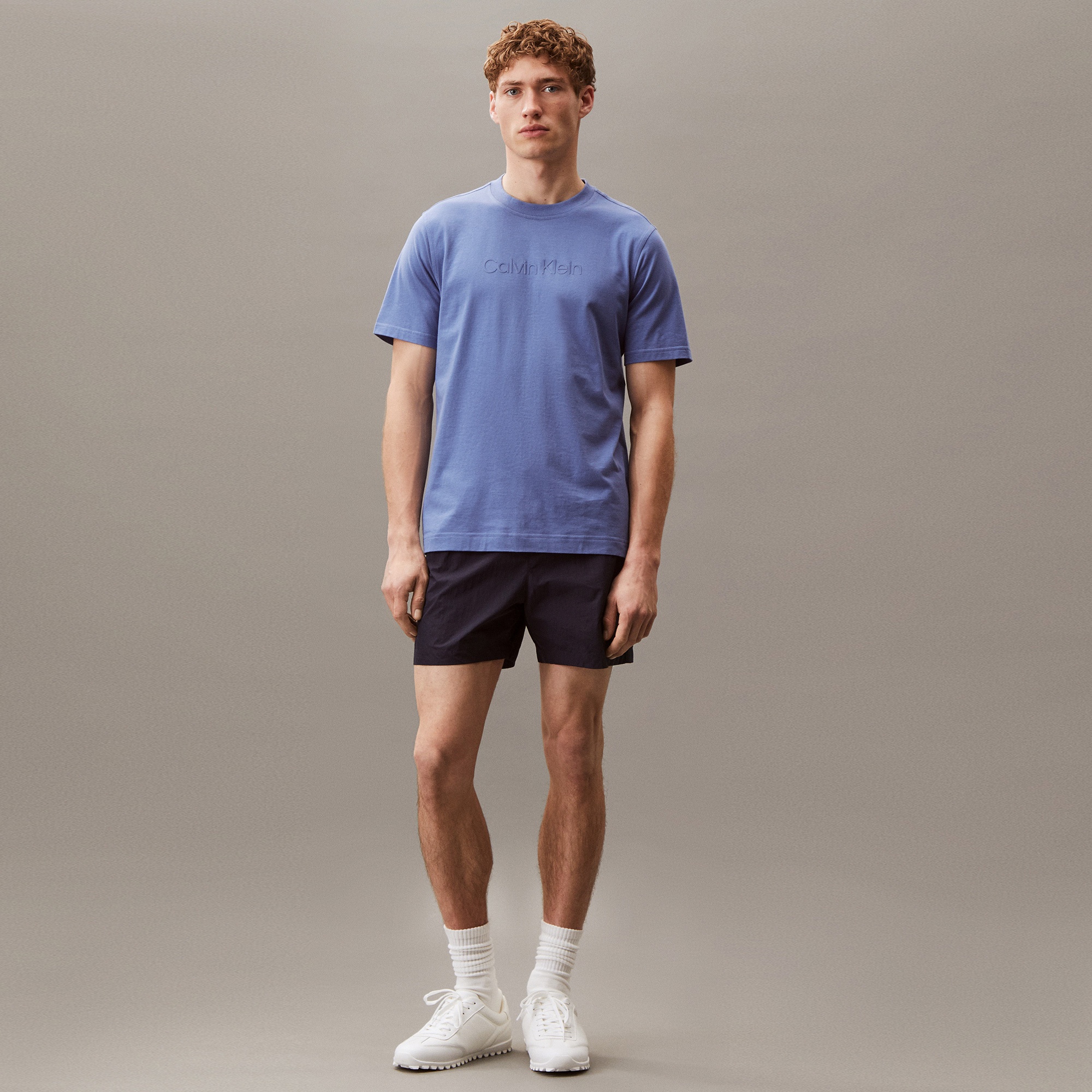 Calvin Klein Graphic Erkek Mavi T-Shirt