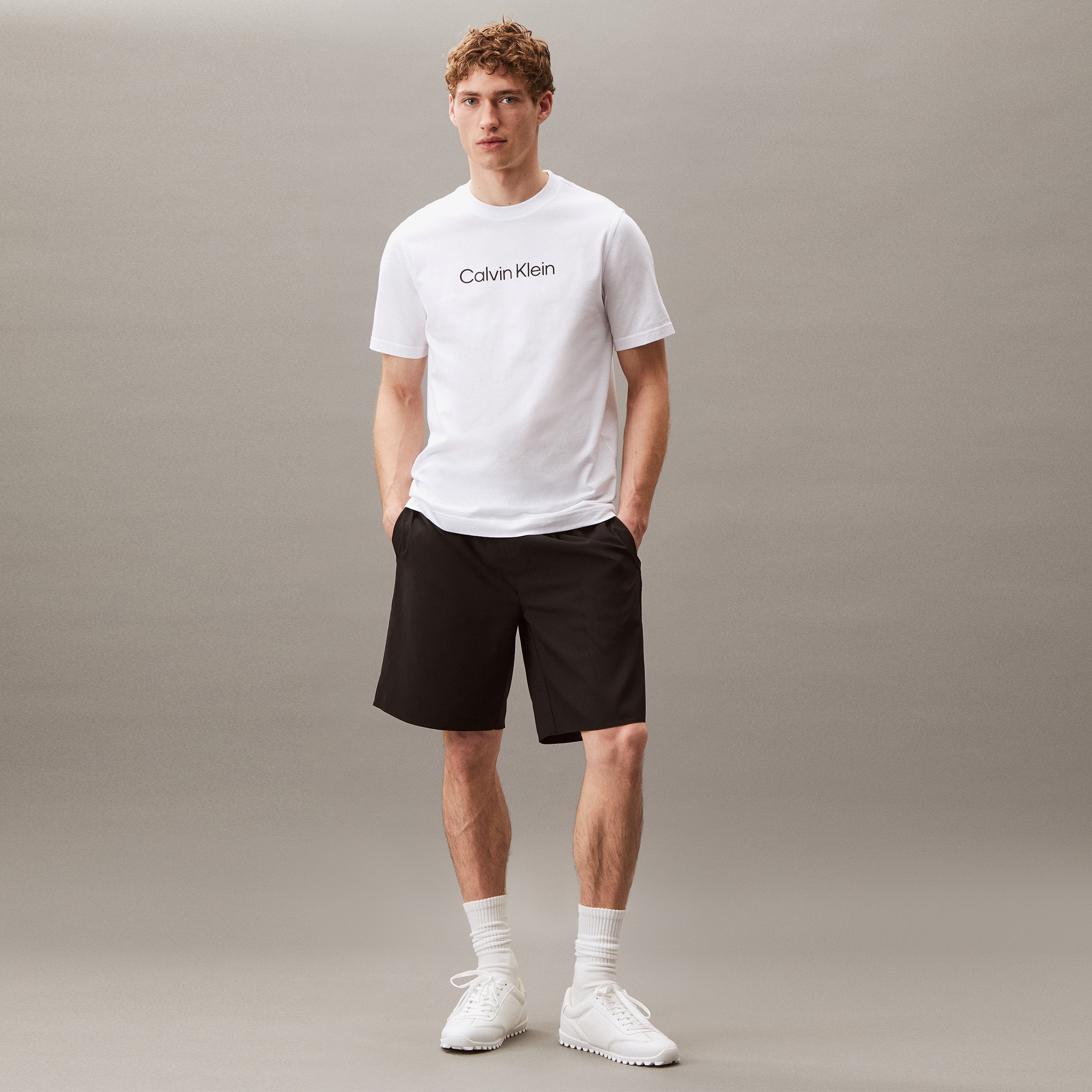 Calvin Klein Graphic Erkek Beyaz T-Shirt