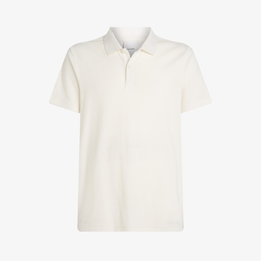  Calvin Klein Towelling Erkek Beyaz Polo