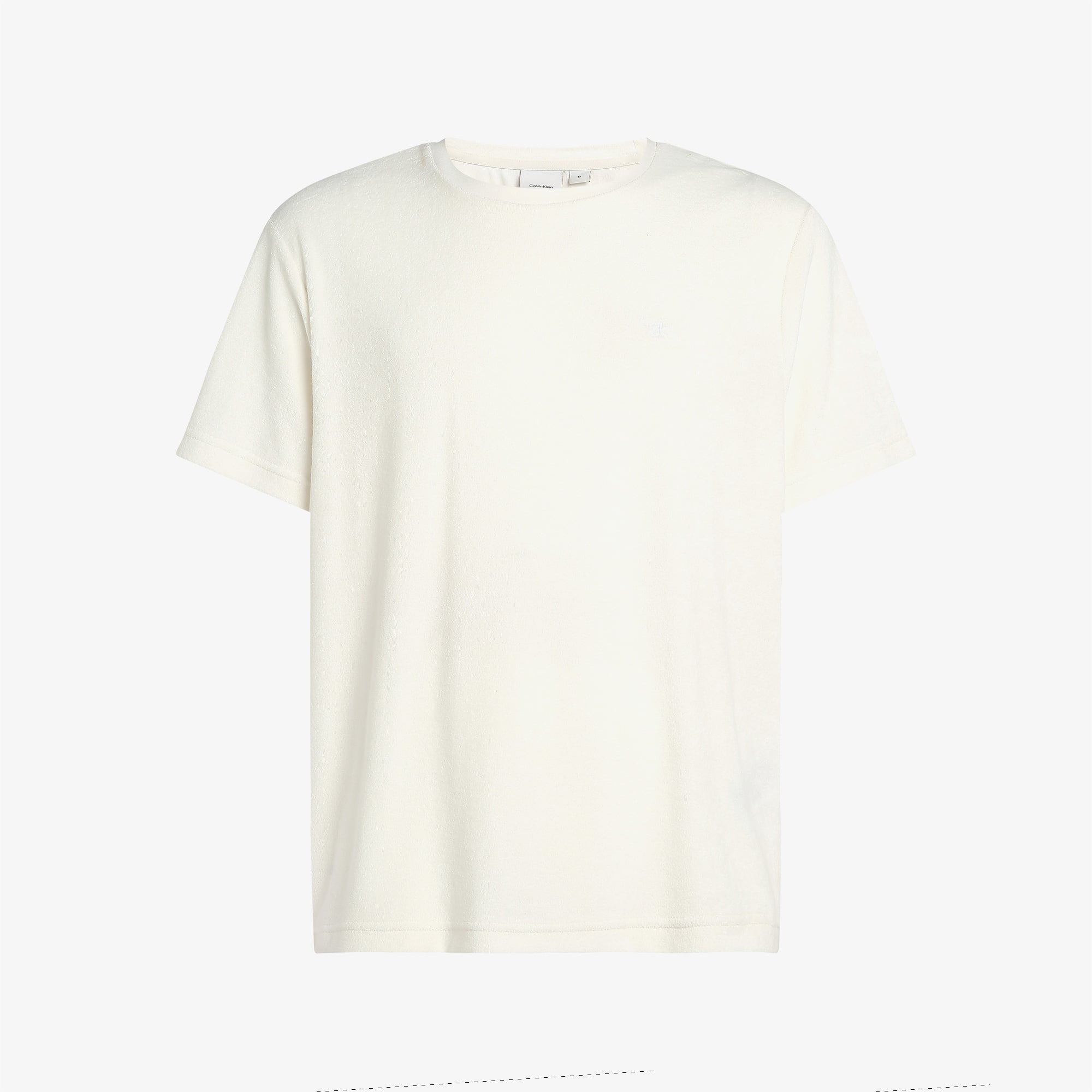 Calvin Klein Towelling Erkek Beyaz T-Shirt