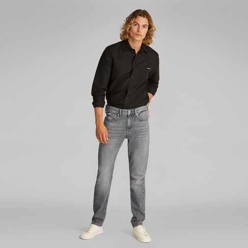  Calvin Klein Slim Taper Erkek Gri Jean