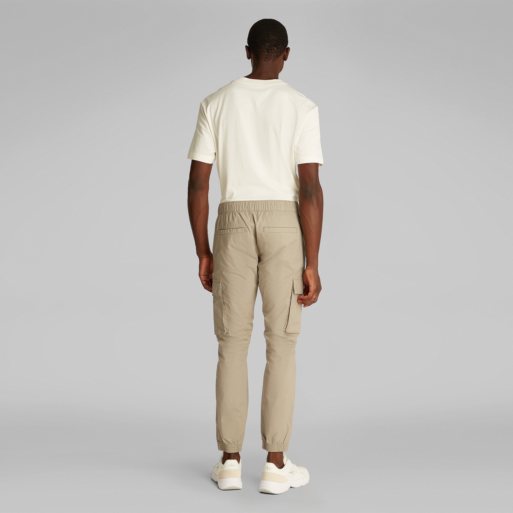 Calvin Klein Skinny Cargo Erkek Bej Pantolon