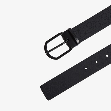  Calvin Klein Casual Round Mono 35Mm Erkek Siyah Kemer