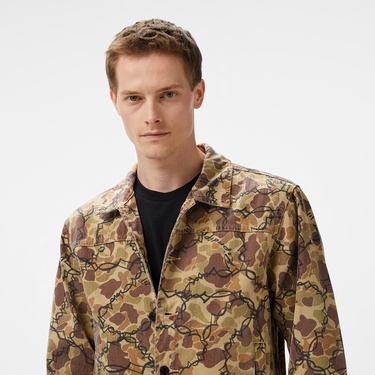  Ripndip Wired Button Up Erkek Kahverengi Ceket