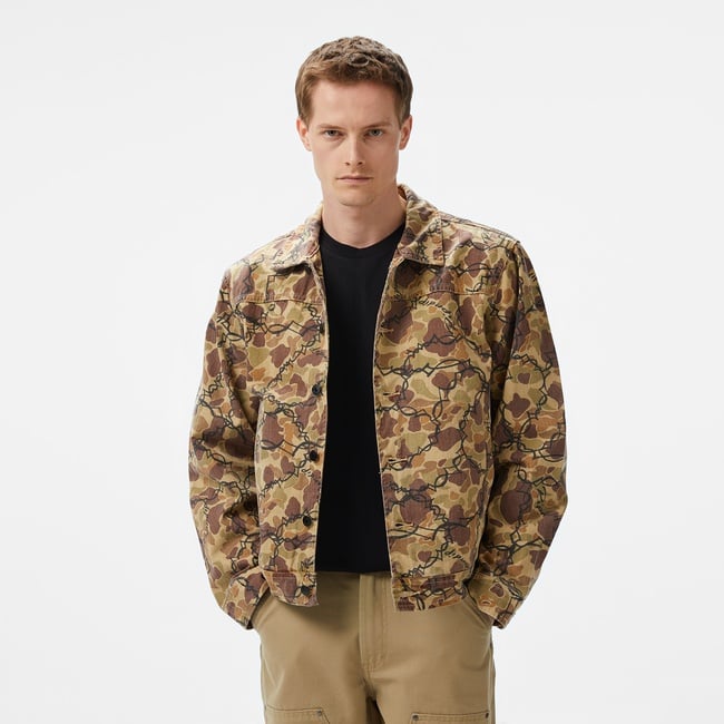  Ripndip Wired Button Up Erkek Kahverengi Ceket