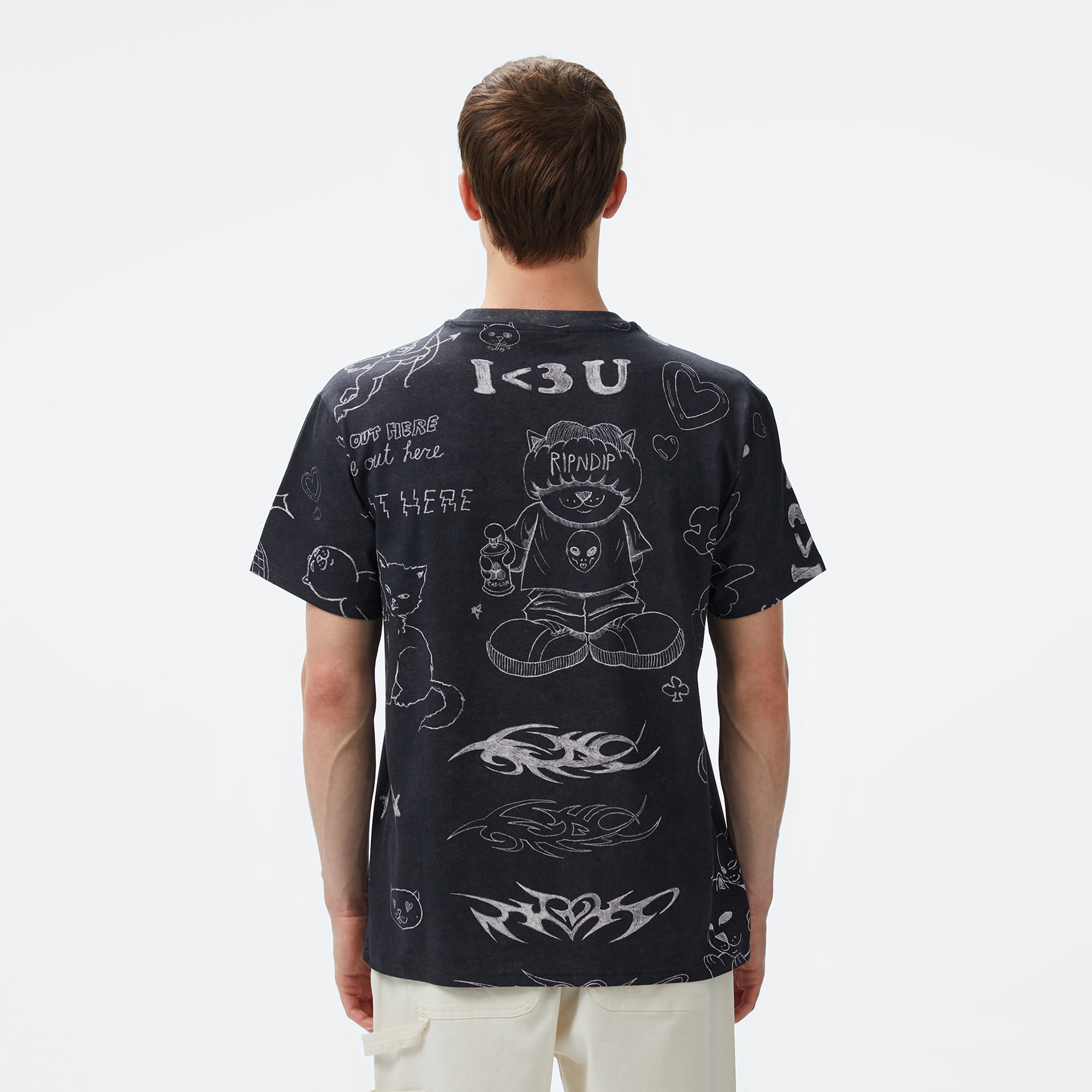 Ripndip Nermal Domination Erkek Siyah T-Shirt