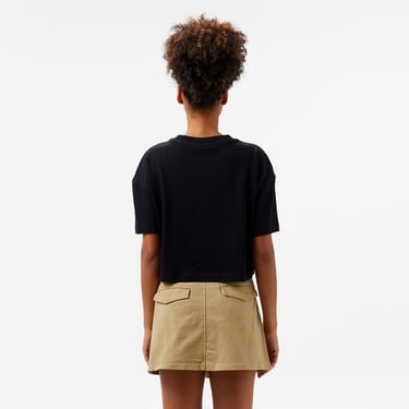  UNITED4 Comfort Kadın Siyah Crop T-Shirt