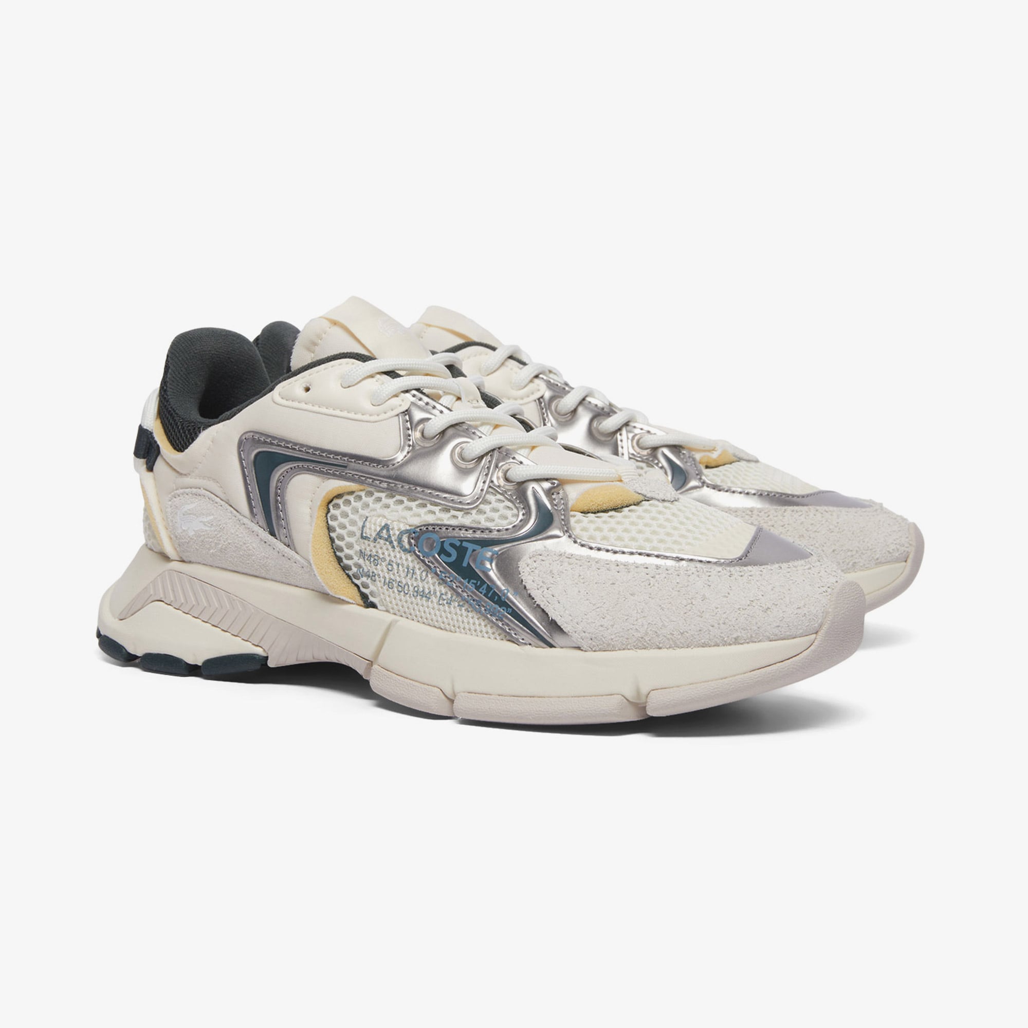 Lacoste Lacoste Beyaz L003 Neo Erkek Gri Sneaker | FashFed Beyaz - 4. görsel