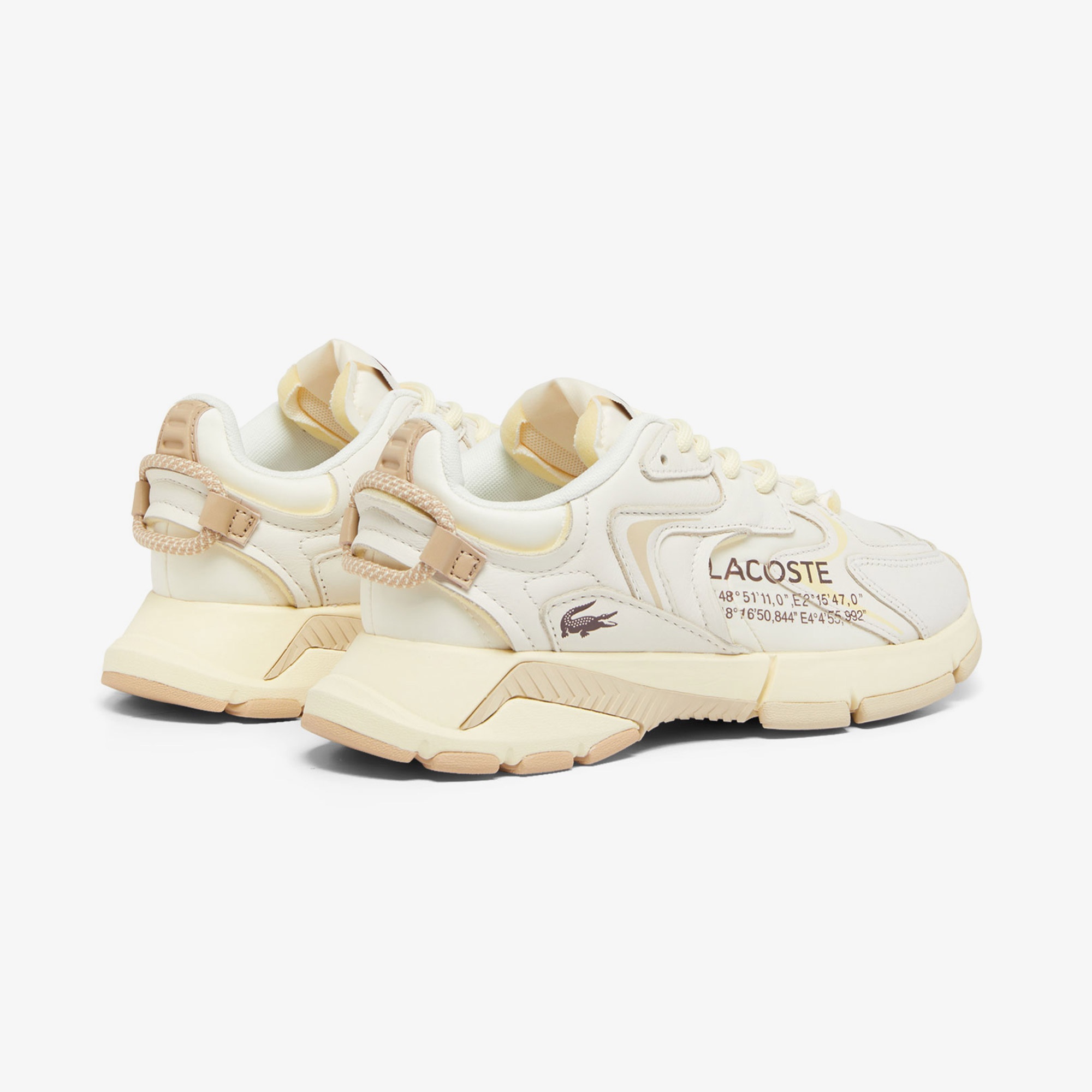 Lacoste L003 Neo Kadın Bej Spor Ayakkabı