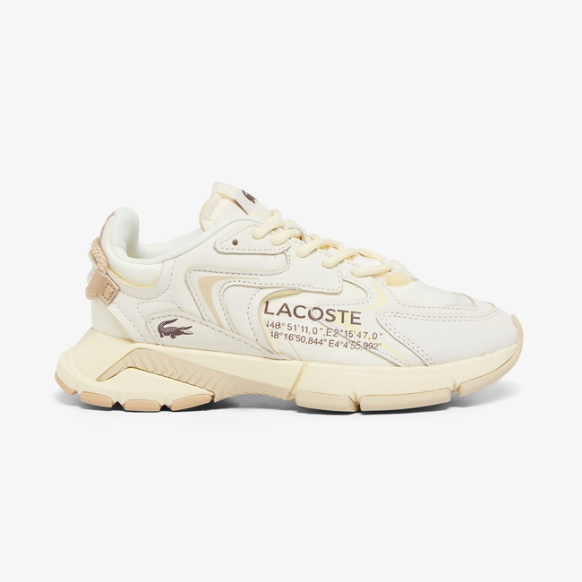  Lacoste L003 Neo Kadın Bej Spor Ayakkabı