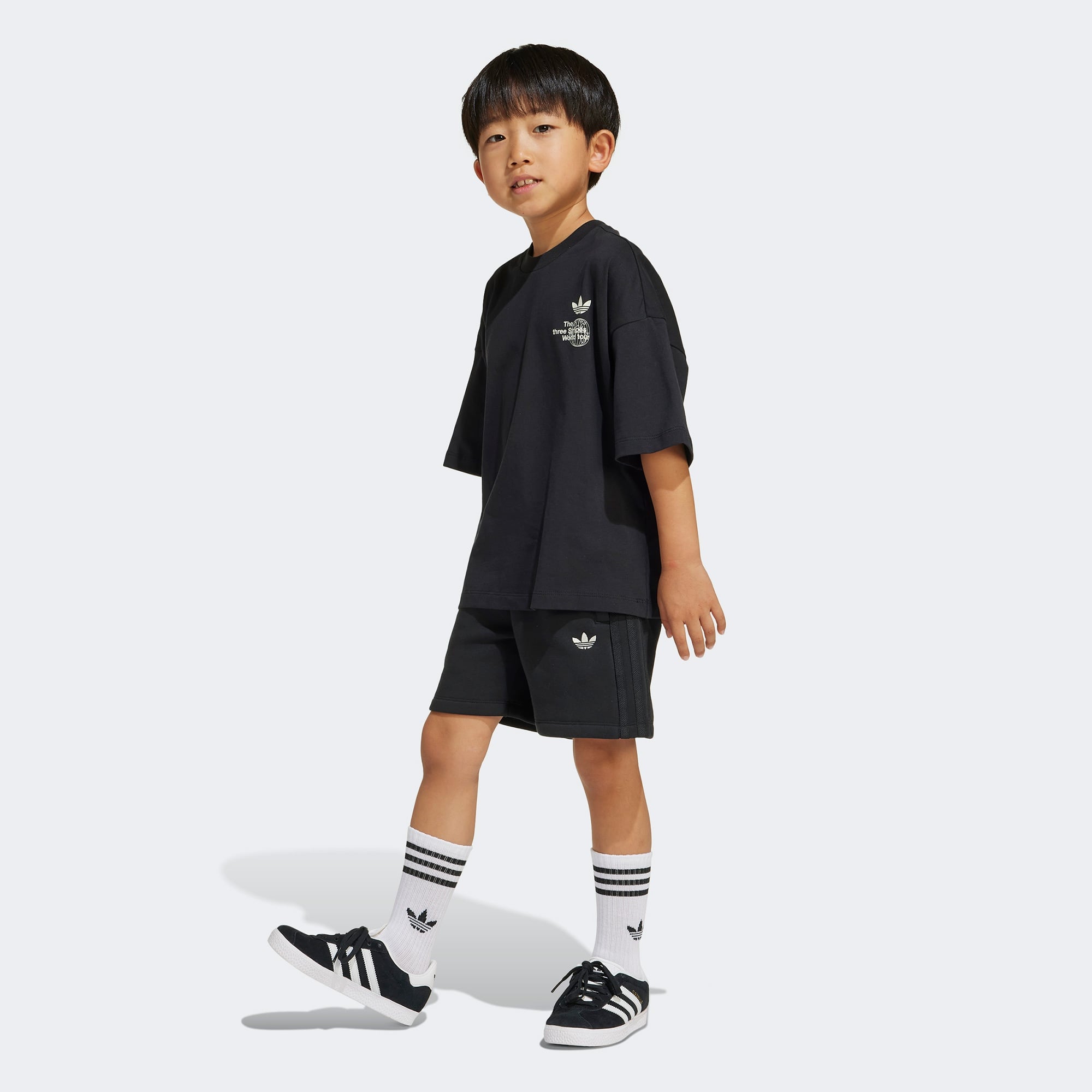 adidas Originals Çocuk Siyah Şort Takım