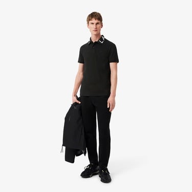  Lacoste Erkek Slim Fit Baskılı Siyah Polo