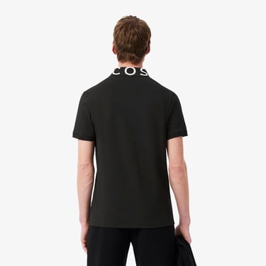  Lacoste Erkek Slim Fit Baskılı Siyah Polo