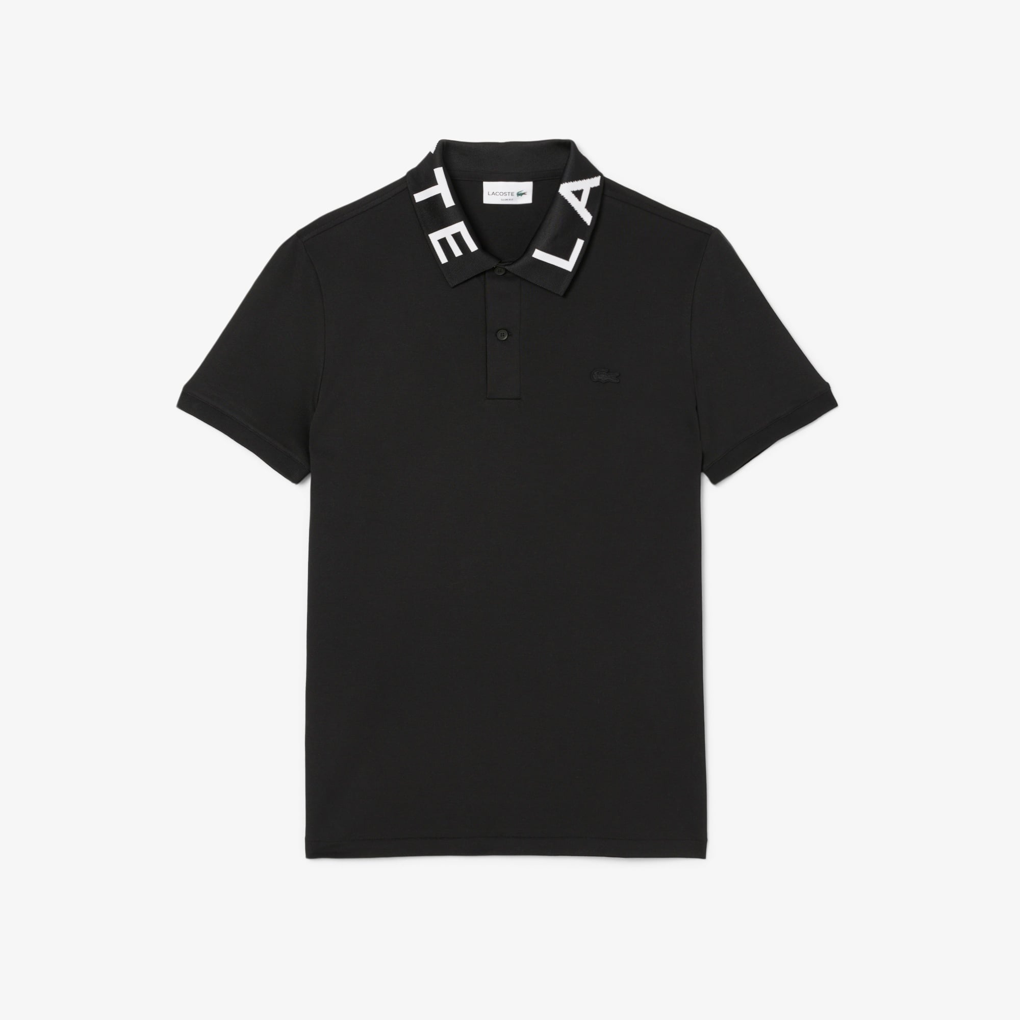Lacoste Erkek Slim Fit Baskılı Siyah Polo
