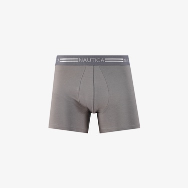  Nautica Erkek Gri Standart Fit 3'lü Boxer