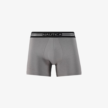  Nautica Erkek Gri Standart Fit 3'lü Boxer