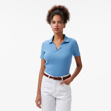  Nautica Kadın Mavi Slim Fit Polo