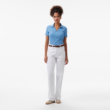  Nautica Kadın Mavi Slim Fit Polo