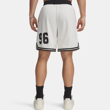  Under Armour Courtside Hoops Erkek Beyaz Basketbol Şortu
