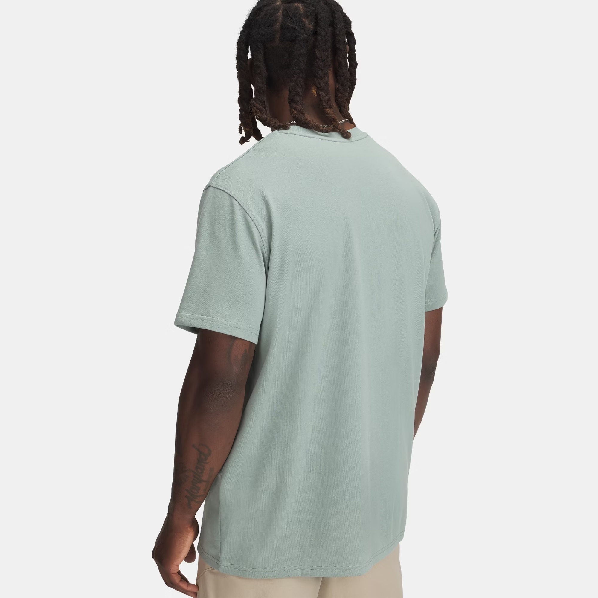 Under Armour Logo Embroidered Erkek Yeşil T-Shirt