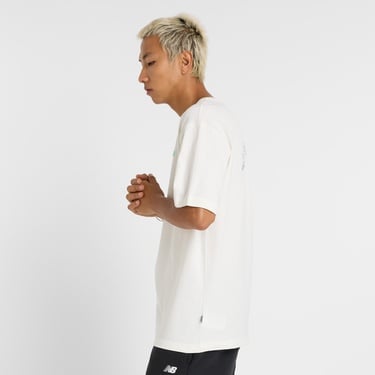  New Balance MT51903 Erkek Beyaz T-Shirt