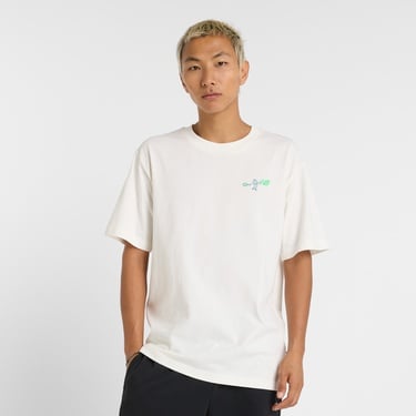  New Balance MT51903 Erkek Beyaz T-Shirt