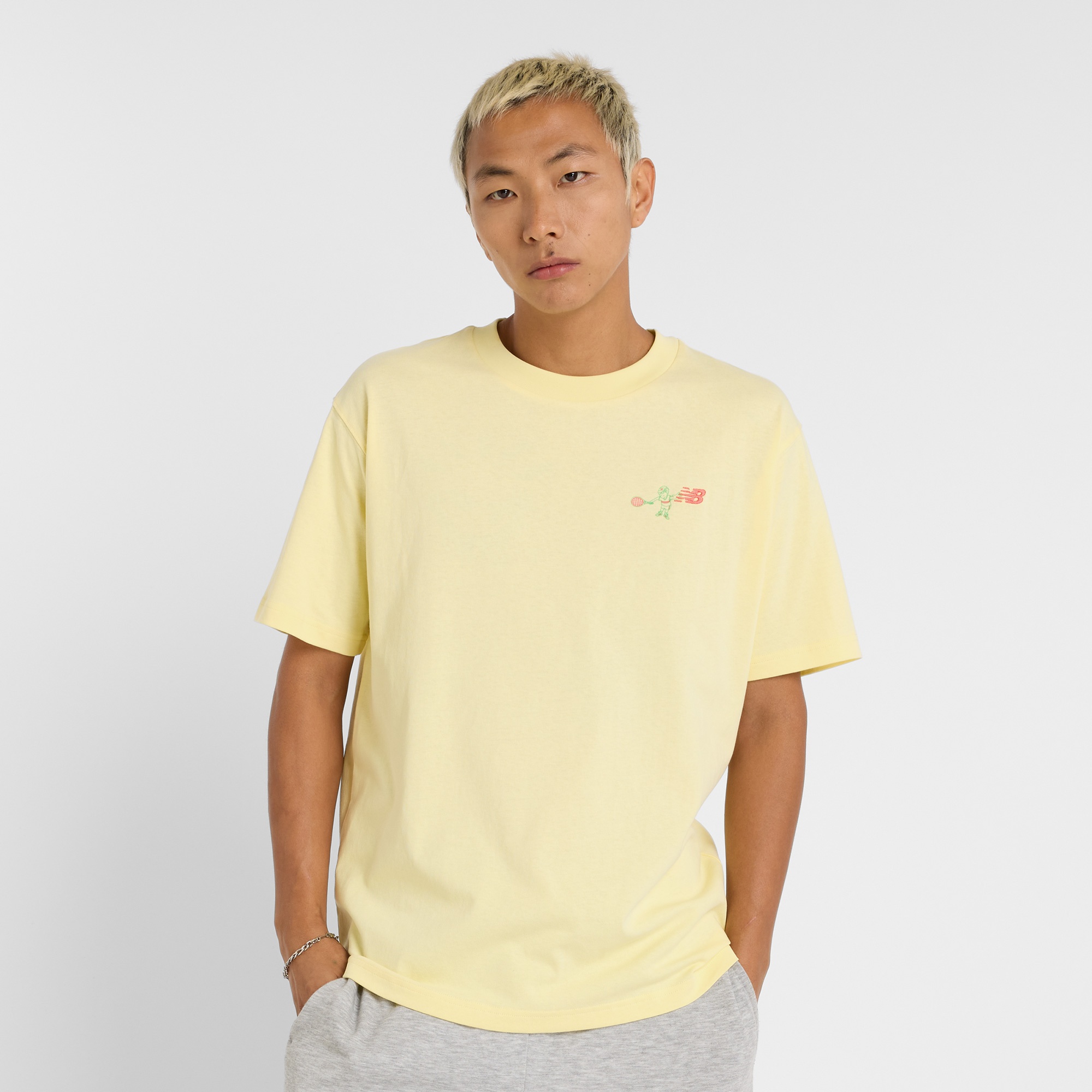 New Balance MT51903 Erkek Sarı T-Shirt