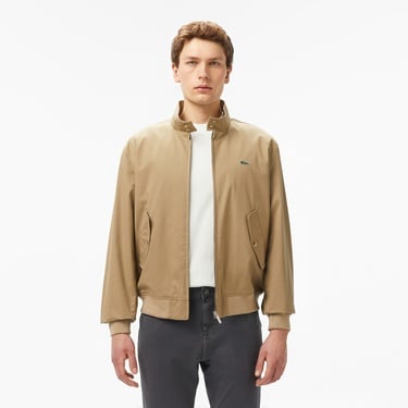  Erkek Regular Fit Dik Yaka Bej Yağmurluk