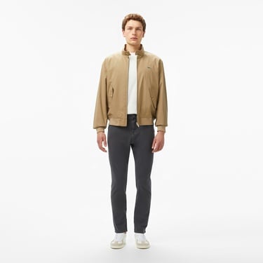  Erkek Regular Fit Dik Yaka Bej Yağmurluk