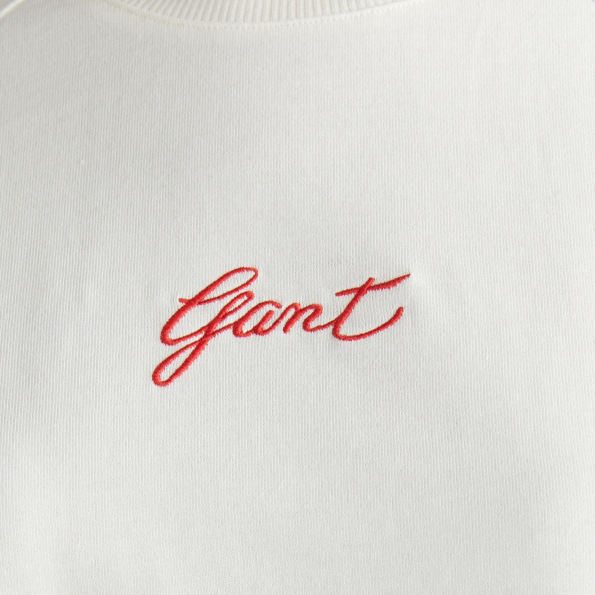 GANT Kadın Krem Bisiklet Yaka Logolu T-Shirt