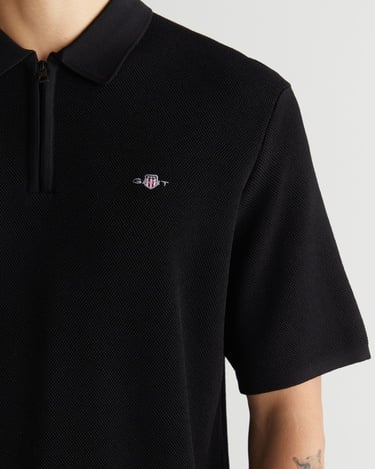  GANT Erkek Siyah Regular Fit Triko Polo