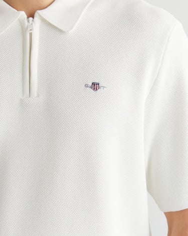  GANT Erkek Krem Regular Fit Triko Polo