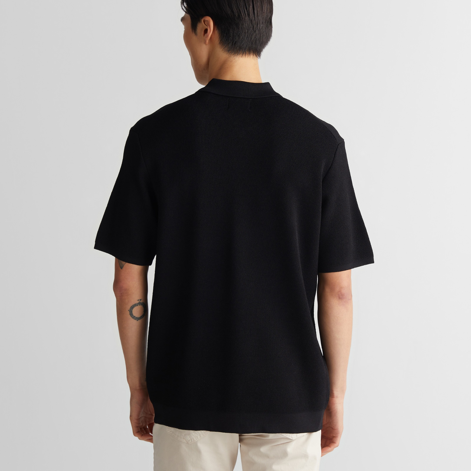 GANT Erkek Siyah Regular Fit Triko Polo