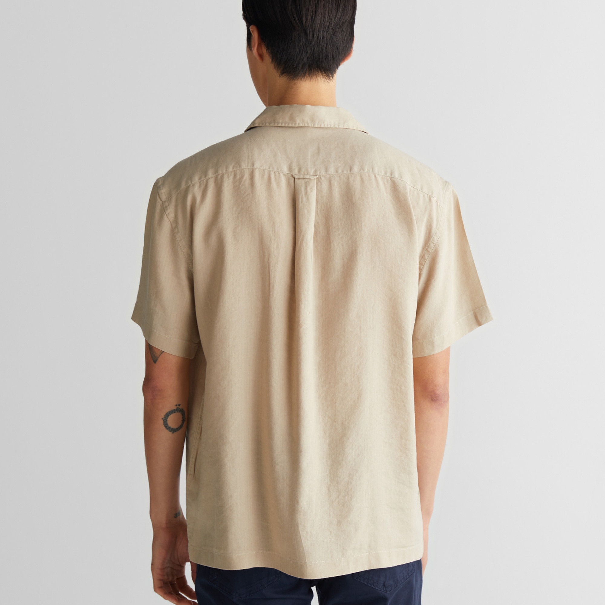 GANT Erkek Bej Kısa Kollu Gömlek