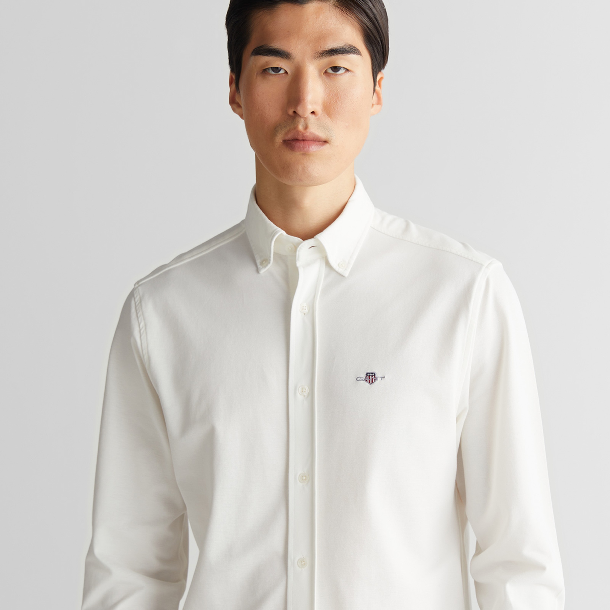 GANT Erkek Krem Regular Fit Gömlek Yaka Gömlek