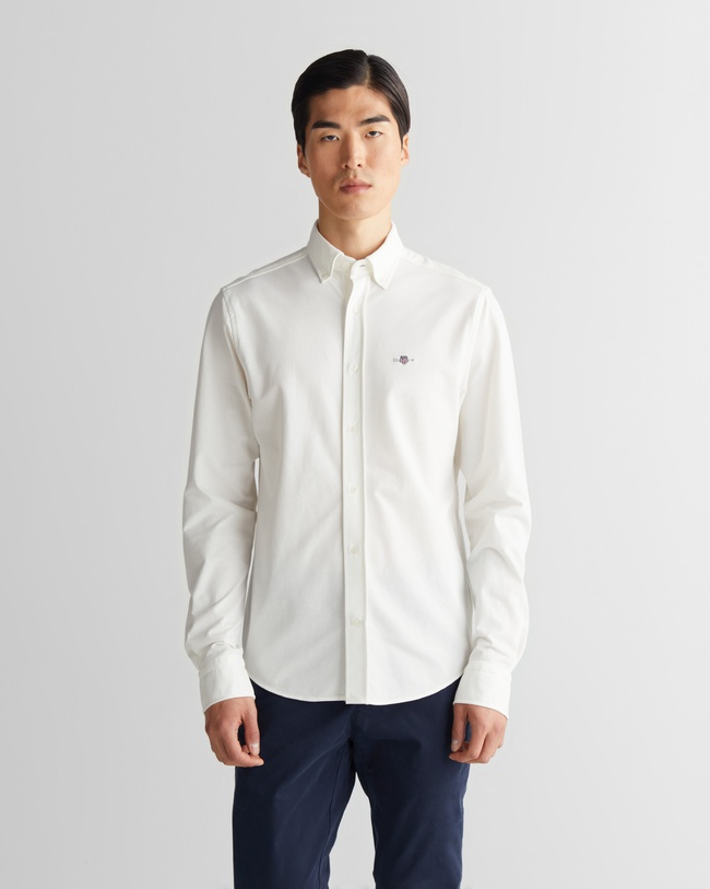  GANT Erkek Krem Regular Fit Gömlek Yaka Gömlek