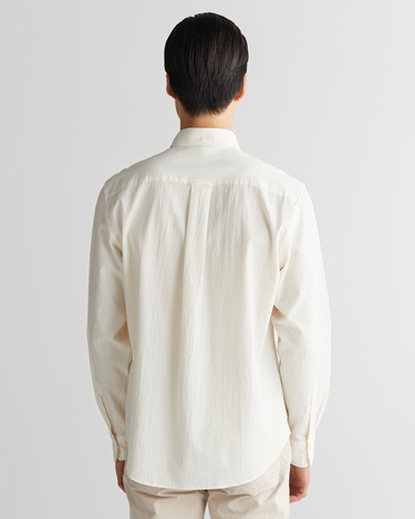  GANT Erkek Krem Regular Fit Düğmeli Yaka Gömlek