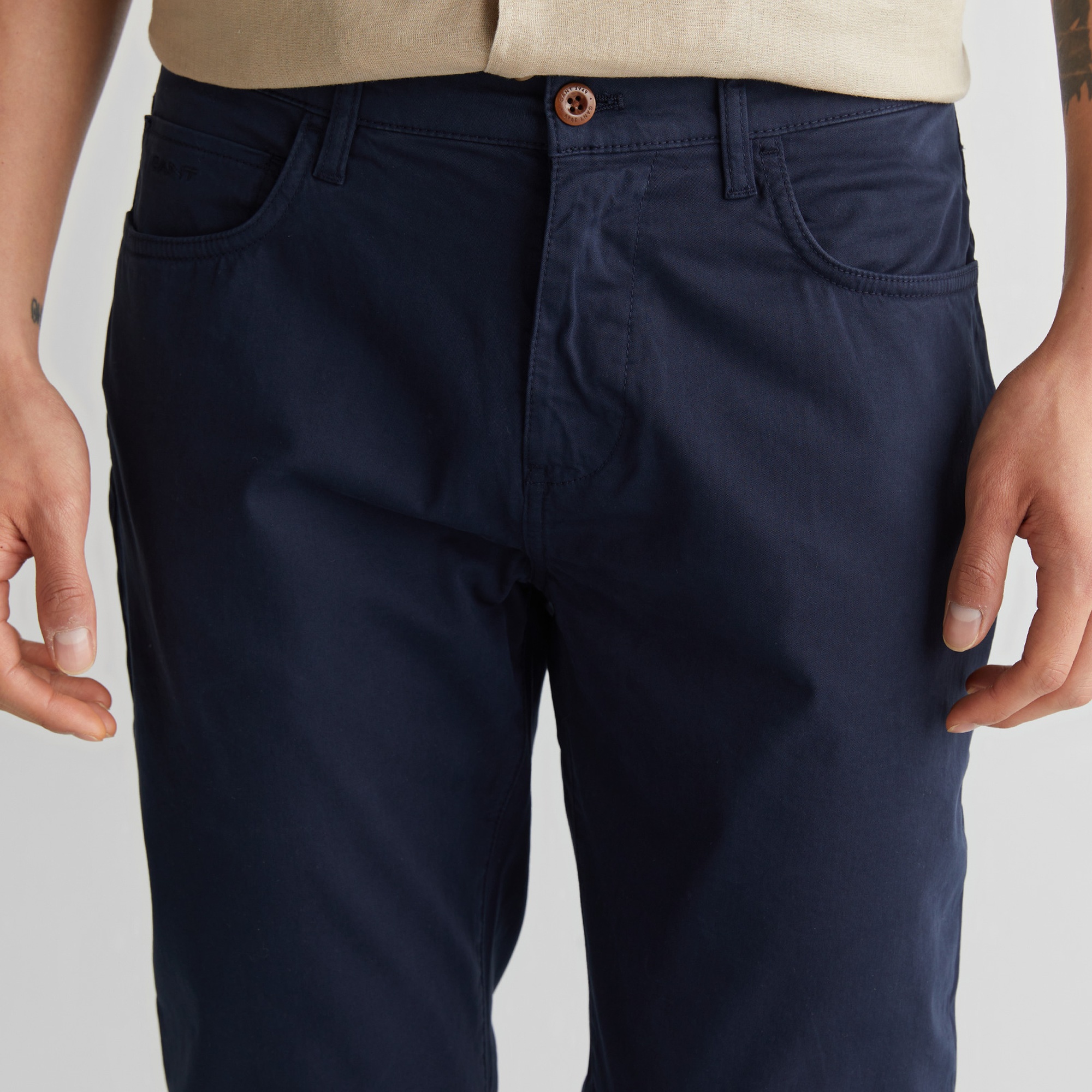 GANT Erkek Lacivert Regular Fit Pantolon