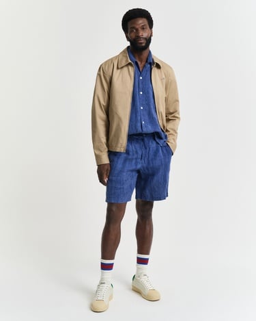  GANT Erkek Lacivert Relaxed Fit Klasik Yaka Gömlek