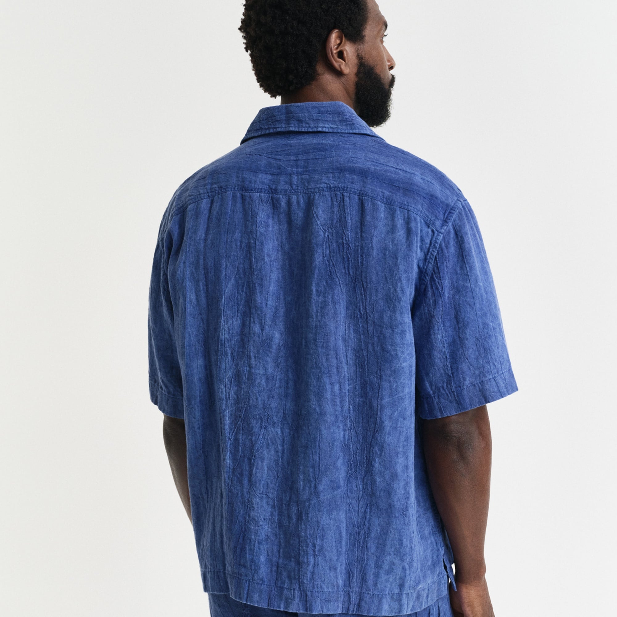 GANT Erkek Lacivert Relaxed Fit Klasik Yaka Gömlek