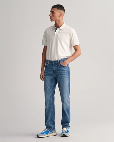  GANT Erkek Beyaz Regular Fit Polo