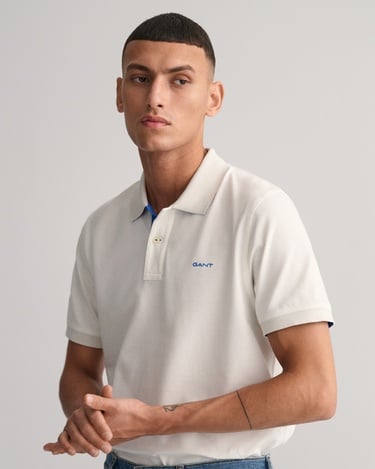  GANT Erkek Beyaz Regular Fit Polo