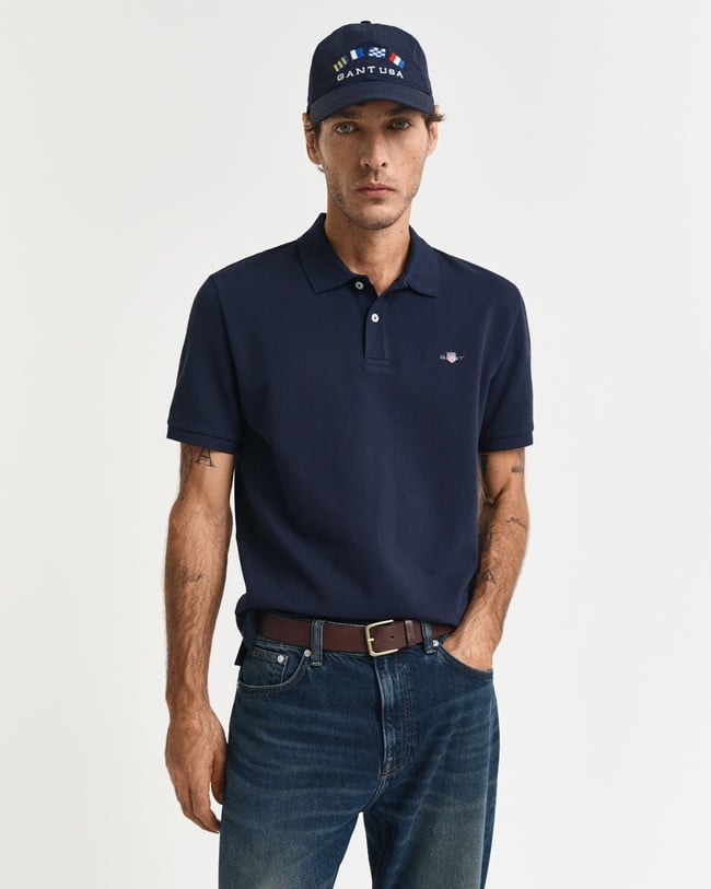  GANT Erkek Lacivert Regular Fit Polo