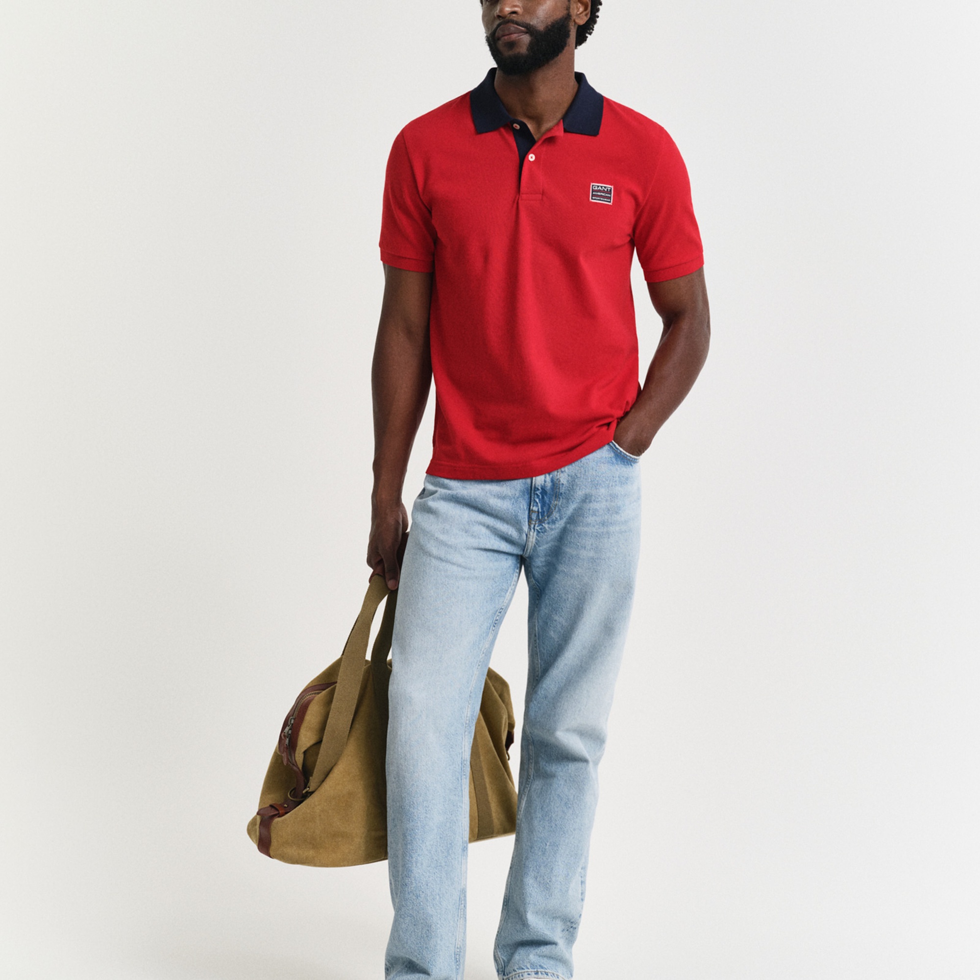 GANT Erkek Kırmızı Regular Fit Polo