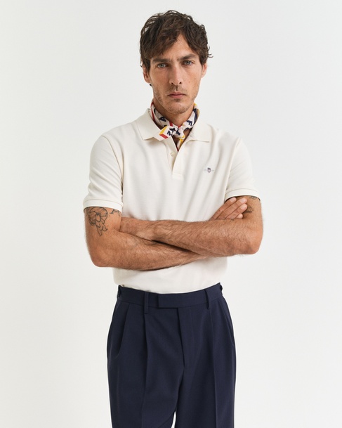 GANT Erkek Krem Regular Fit Polo
