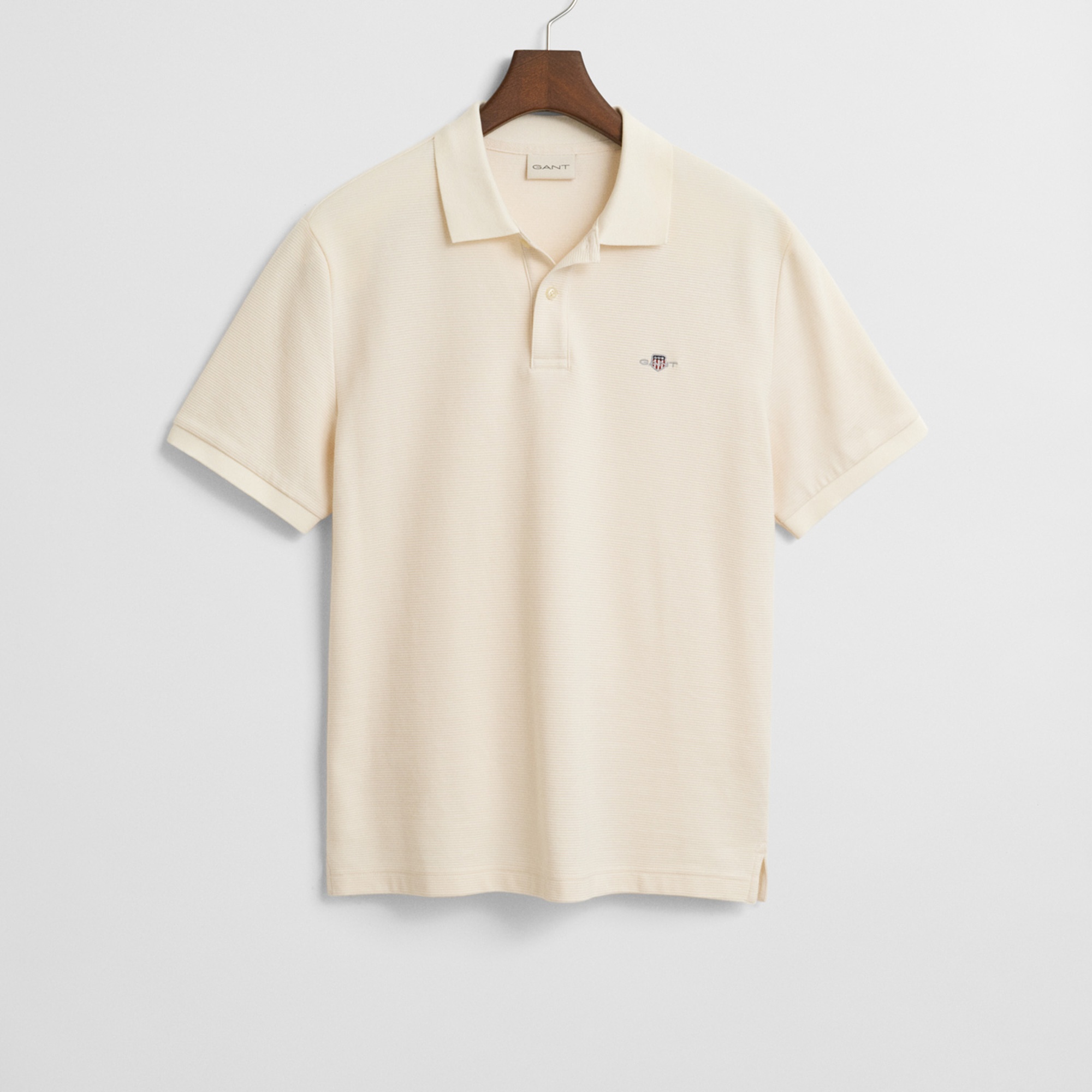 GANT Erkek Krem Regular Fit Düğmeli Yaka Polo T-Shirt